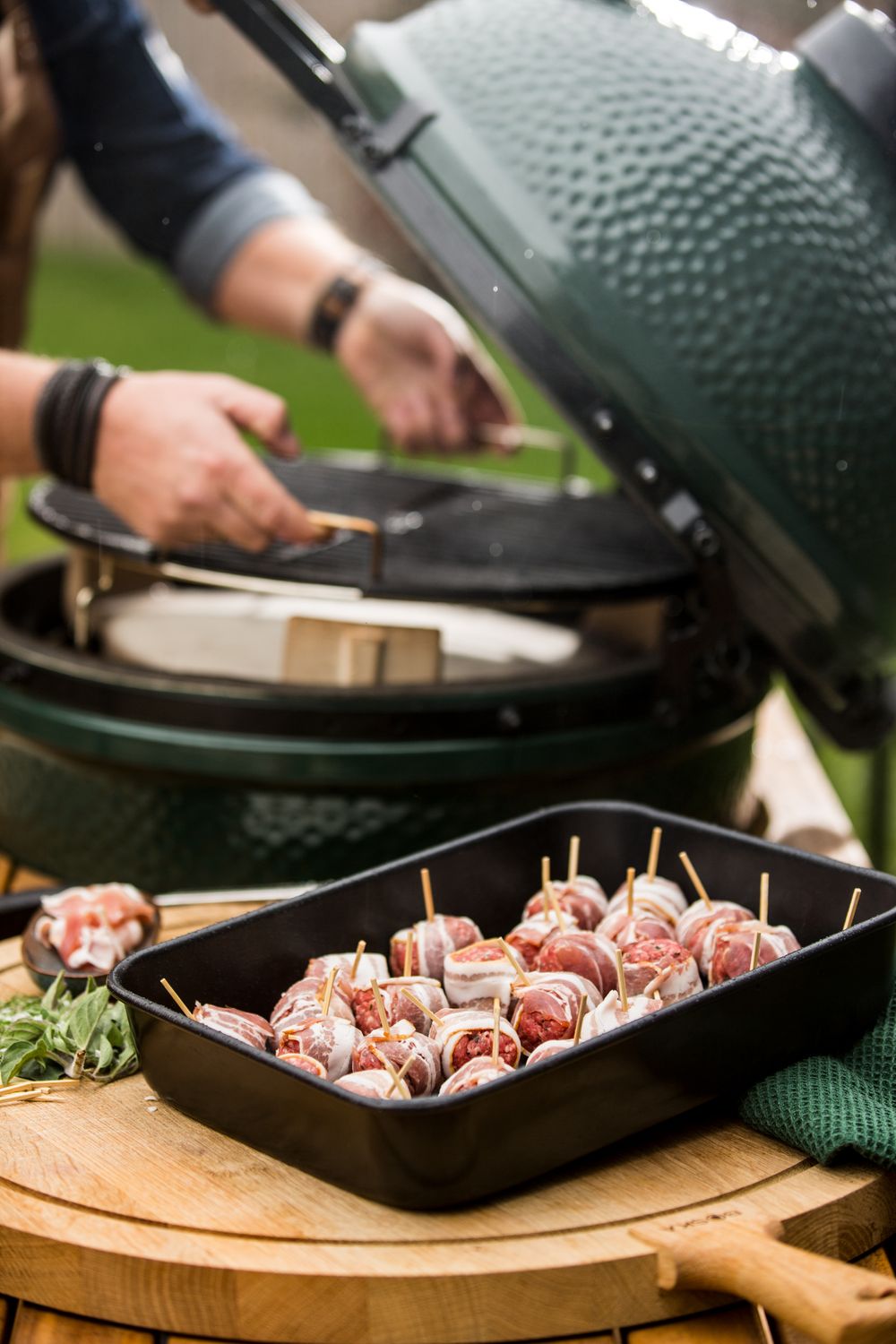 Big Green Egg Fettauffangschale rechteckig 35 x 26 cm