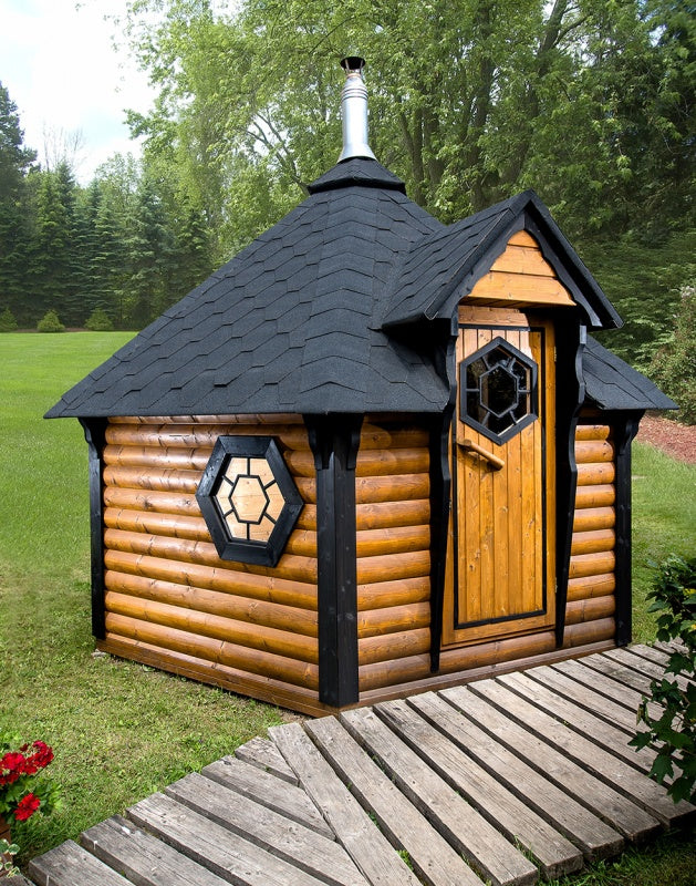 Grill-Kota mit Sauna-Anbau