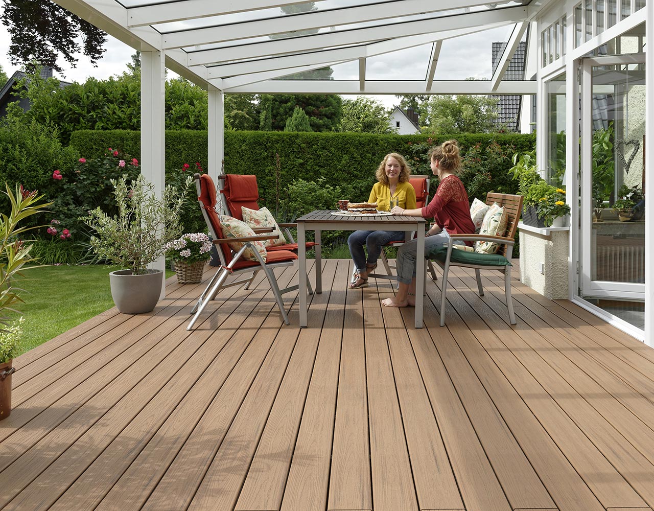 Terrasse mit Trex WPC-Dielen
