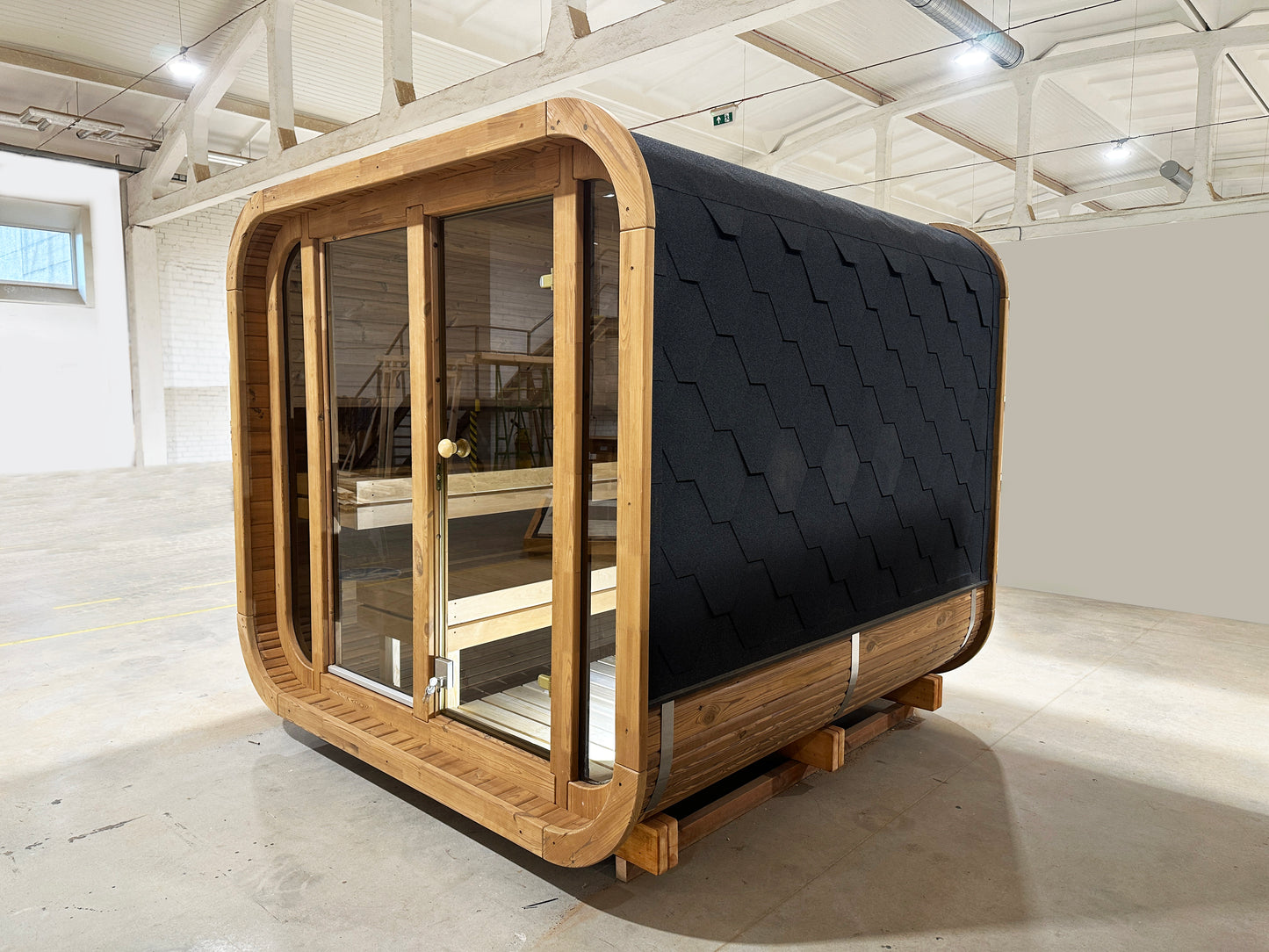 Moderne Quadratische Sauna