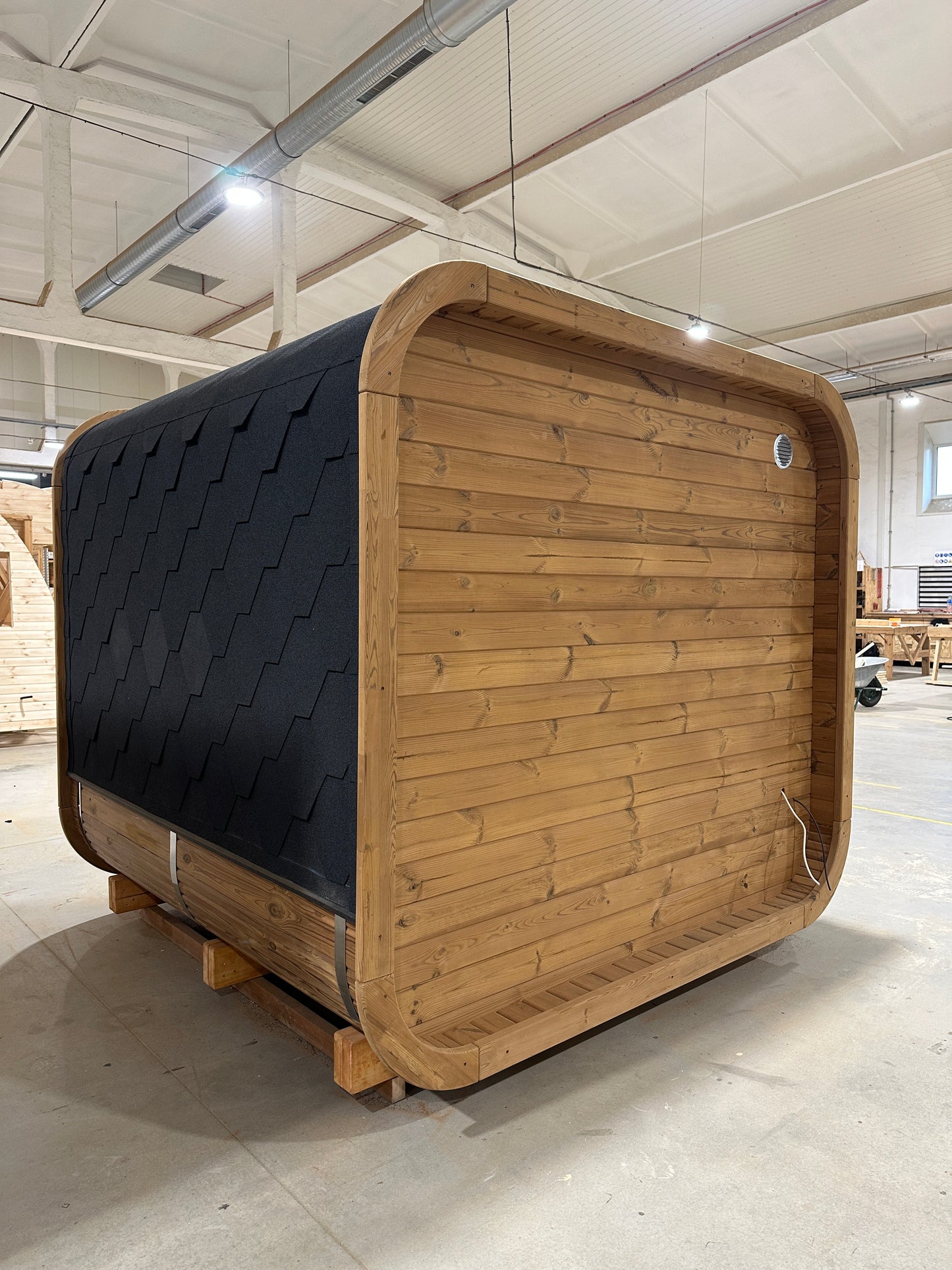 Moderne Quadratische Sauna