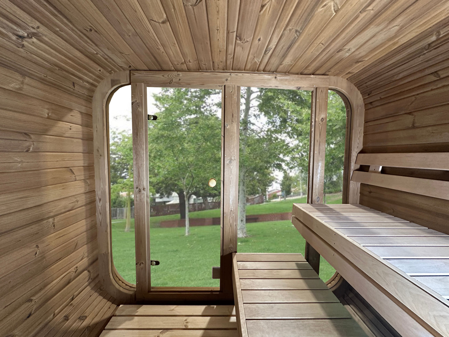 Moderne Quadratische Sauna