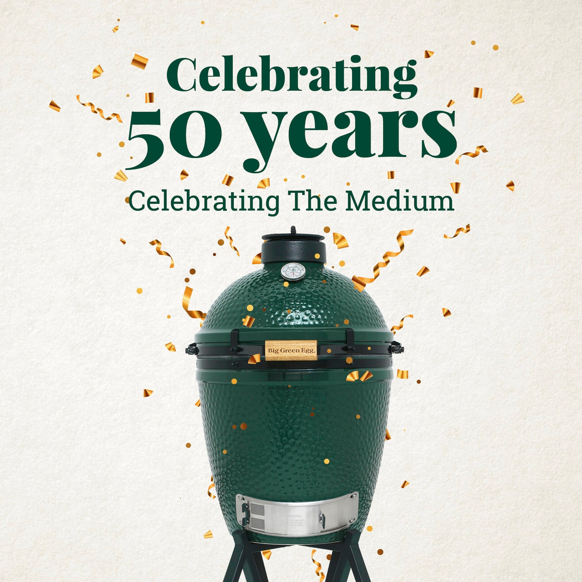 BIG Green Egg Medium Starterset 50 Jahre Jubiläumsset