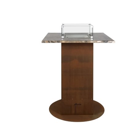 FIRESTAR Outdoor Gaskamin AMBIENTE Bartable Corten Stahl Gartenkamin