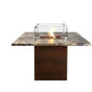 FIRESTAR Outdoor Gaskamin AMBIENTE Bartable Corten Stahl Gartenkamin