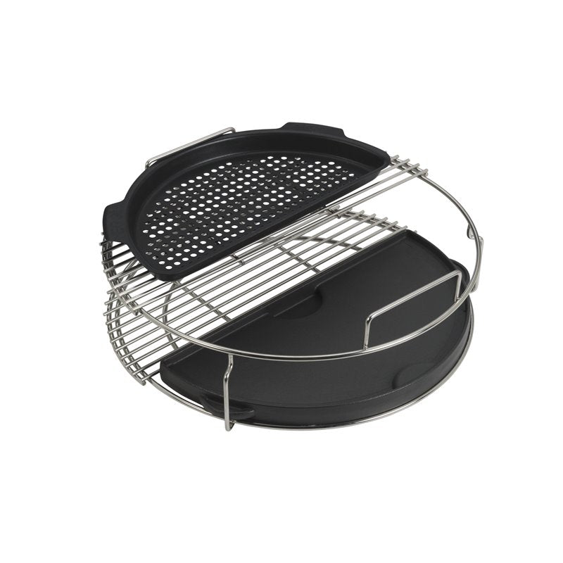 Gelochte halbrunde Grillplatte für den EGGspander XLarge